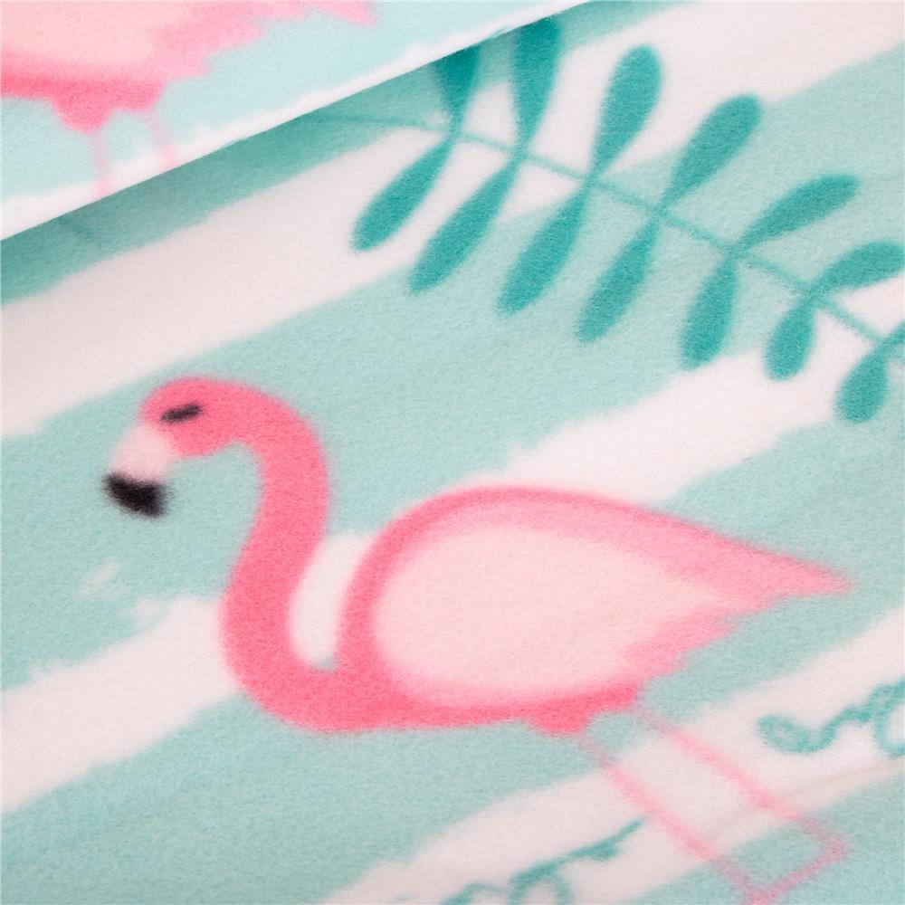 Patura pentru picnic sau plaja, cu folie izolatoare si maner, 200x200cm, flamingo, verde roz