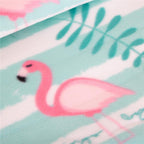 Patura pentru picnic sau plaja, cu folie izolatoare si maner, 200x200cm, flamingo, verde roz