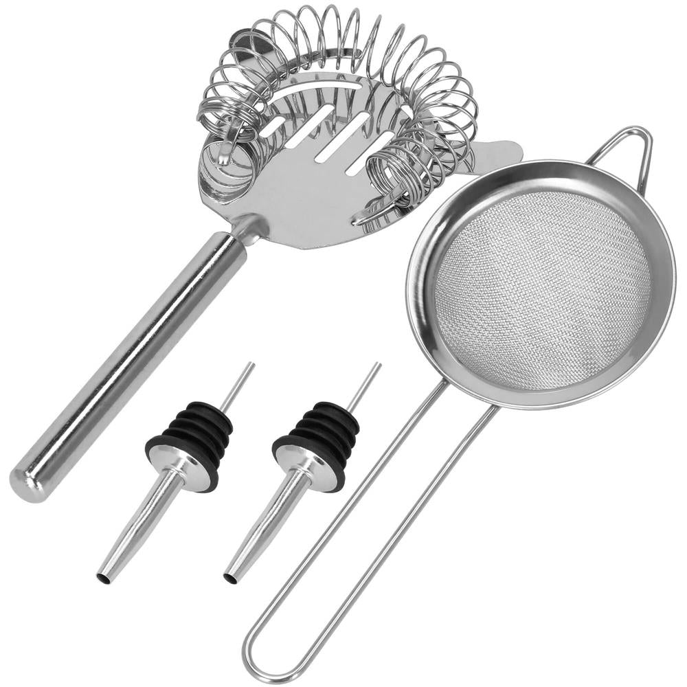 Set Cocktail Shaker Kit pentru barmani 550ml, KI23, 8 piese
