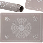 Plansa din silicon alimentar de framantat aluat, rezistenta la temperaturi ridicate, 65x45cm, gri