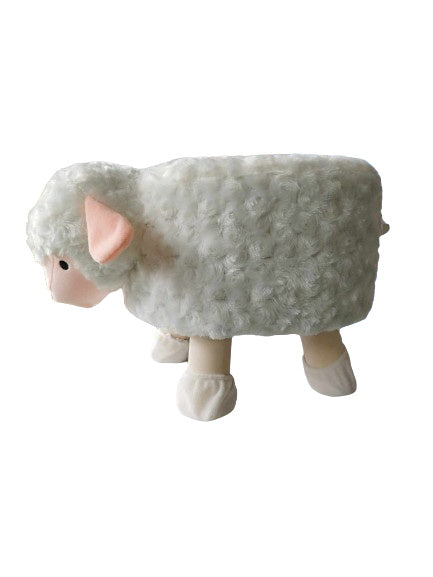 Taburet pentru copii, 28x25cm, maxim 50kg, model oaie