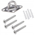 Kit de fixare pentru prelate de soare sau hamace, otel, 9 elemente