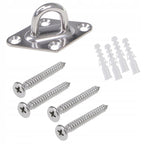 Kit de fixare pentru prelate de soare sau hamace, otel, 9 elemente