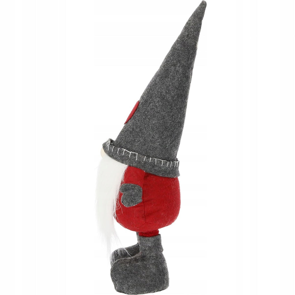 Figurina Craciun, Spiridus, picioare telescopice, inaltime extensibila 52-67cm