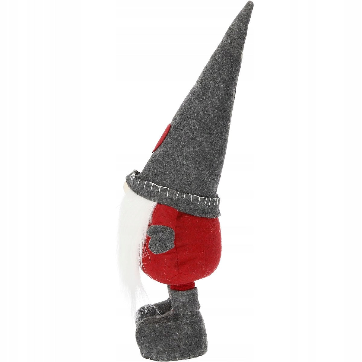 Figurina Craciun, Spiridus, picioare telescopice, inaltime extensibila 52-67cm