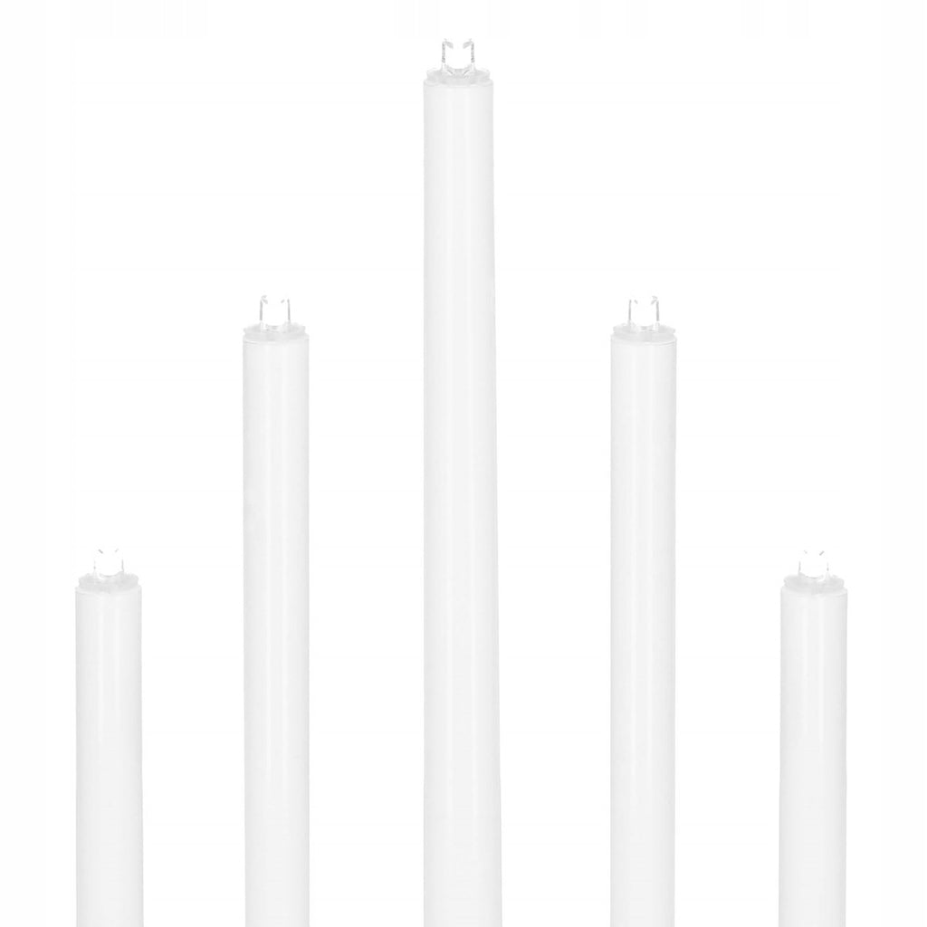 Lumanari decorative de Craciun, 7 becuri tip LED, culoare argintiu