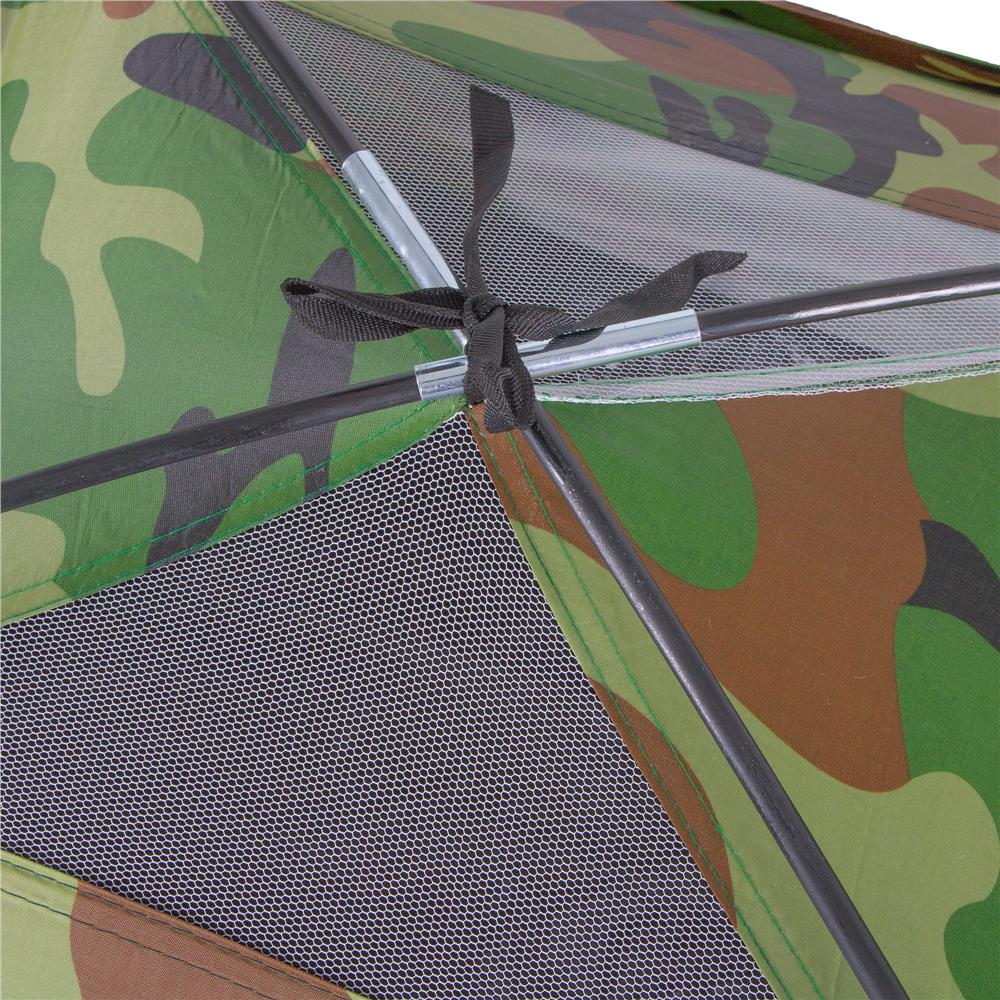 Cort plaja sau camping, impemeabil, cu protectie UV, 2 locuri, 200x150x110cm, camuflaj
