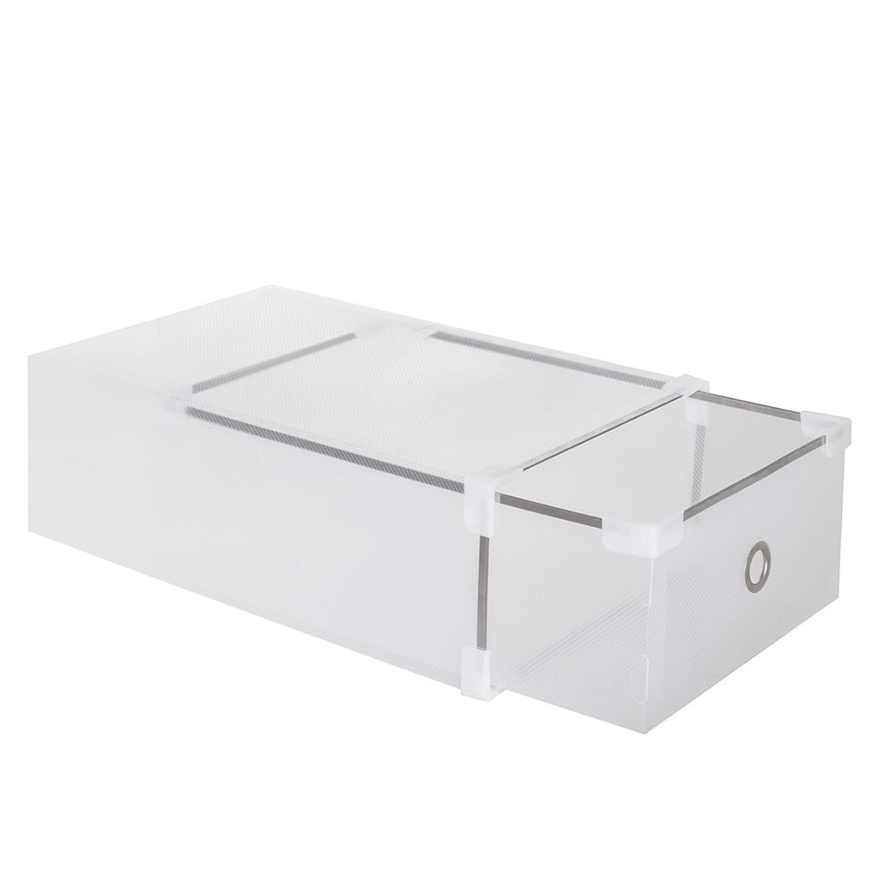 Set 10 cutii organizare pentru pantofi, 34x22x13, transparent
