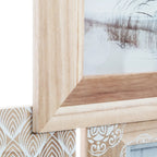 Rama foto Atmosphera Emile cu 8 cadre din lemn, 76x73 cm, bej