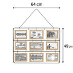 Rama foto Atmosphera Vivek pentru 18 poze, 64x49 cm, cadru metalic, maro
