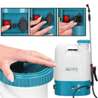 Pompa de stropit electric rucsac 16L, cu acumulator, 6 duze, lance telescopica si presiune reglabila