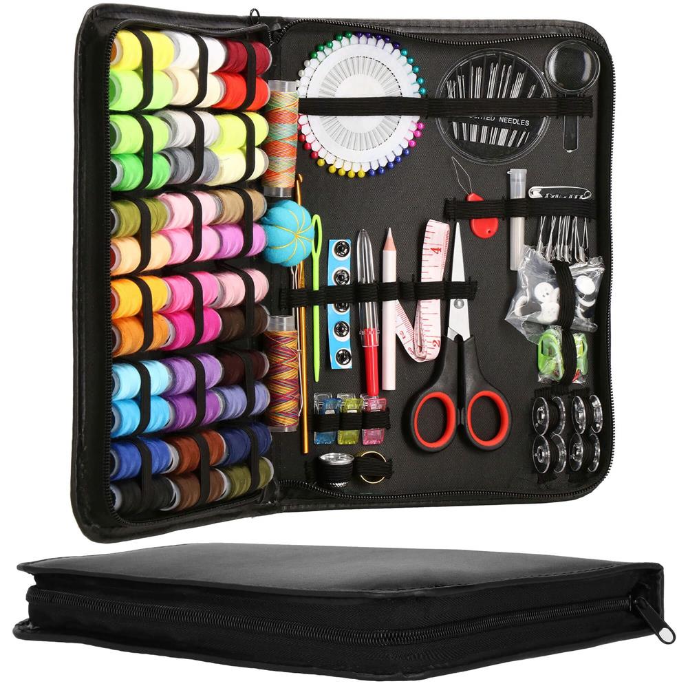 Set articole de cusut cu geanta de depozitare, 183 piese