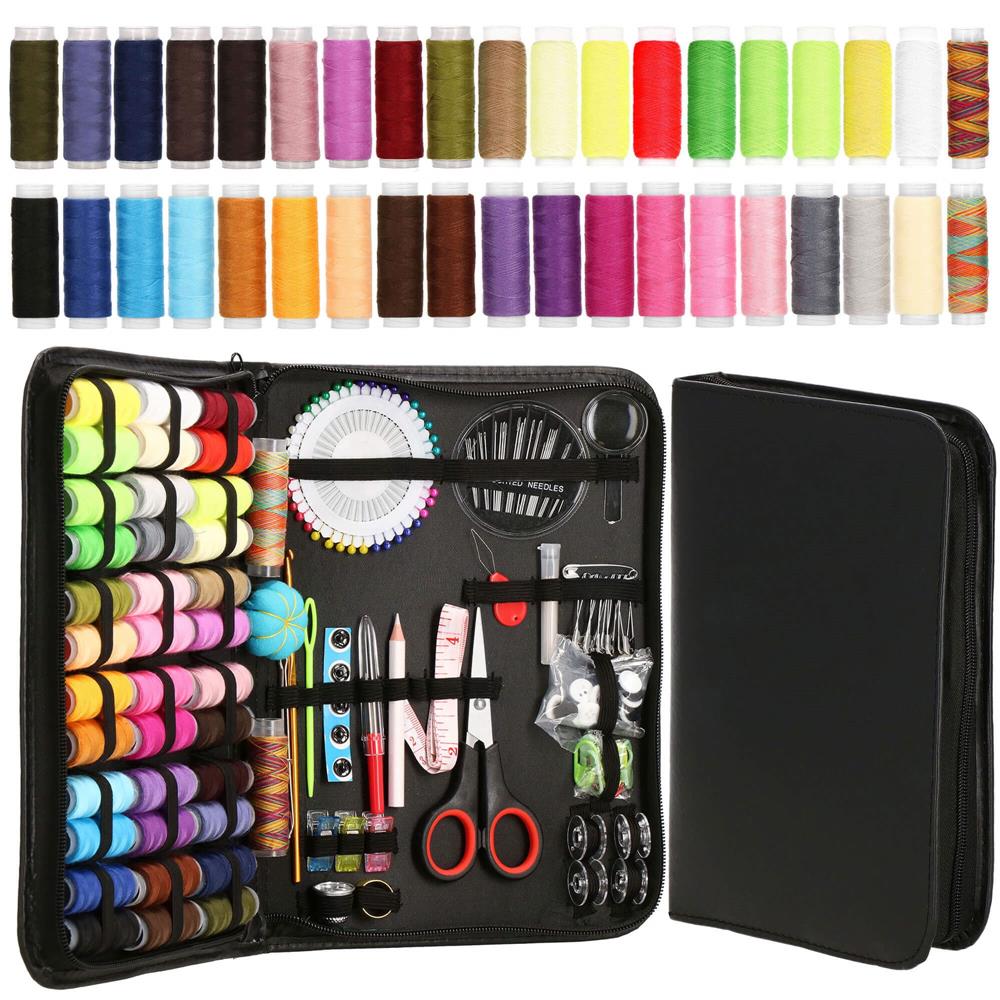Set articole de cusut cu geanta de depozitare, 183 piese