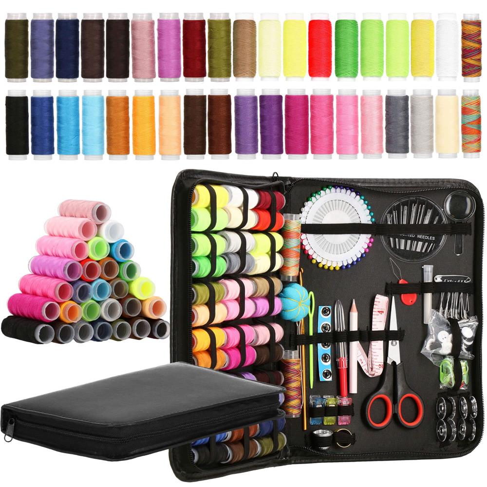 Set articole de cusut cu geanta de depozitare, 183 piese