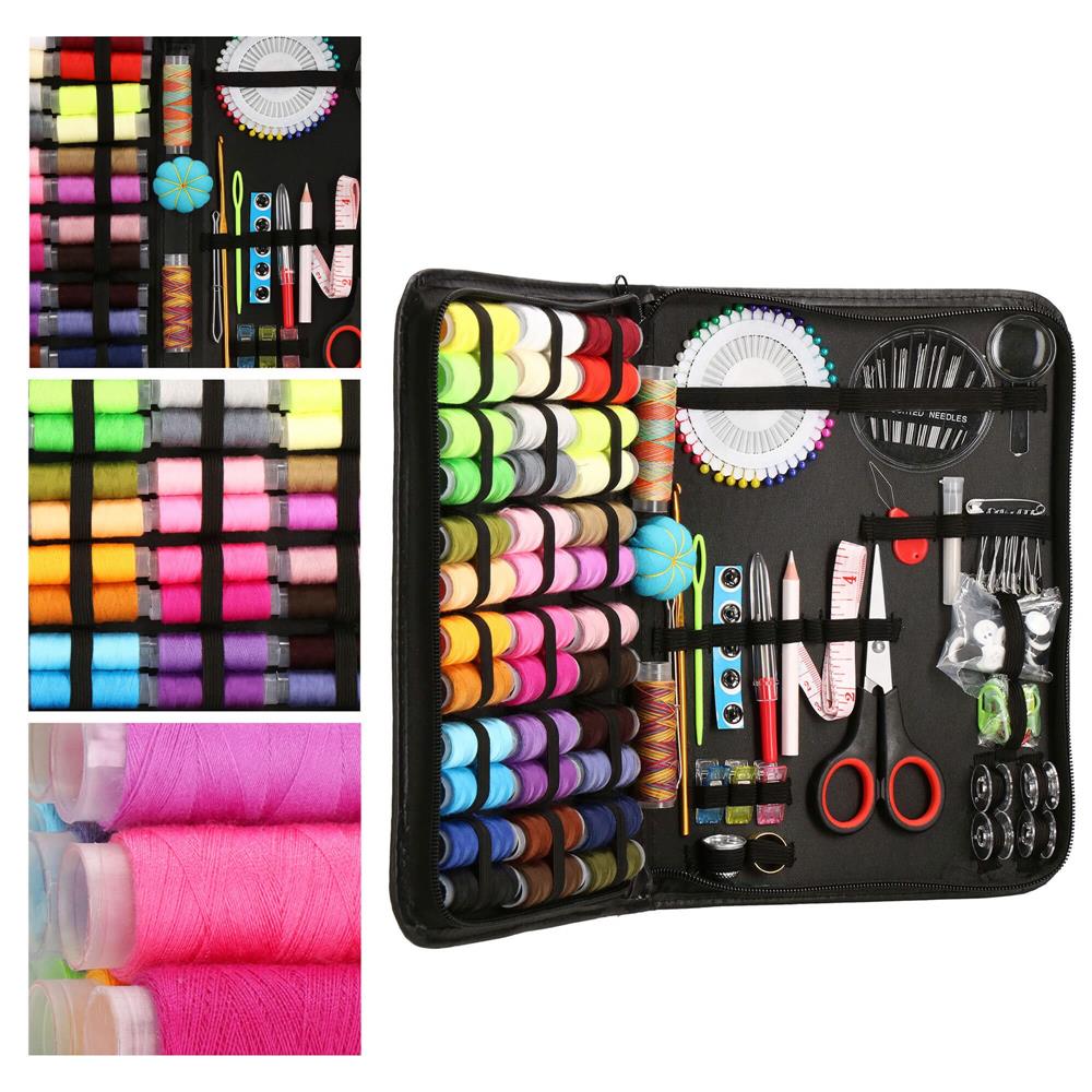 Set articole de cusut cu geanta de depozitare, 183 piese