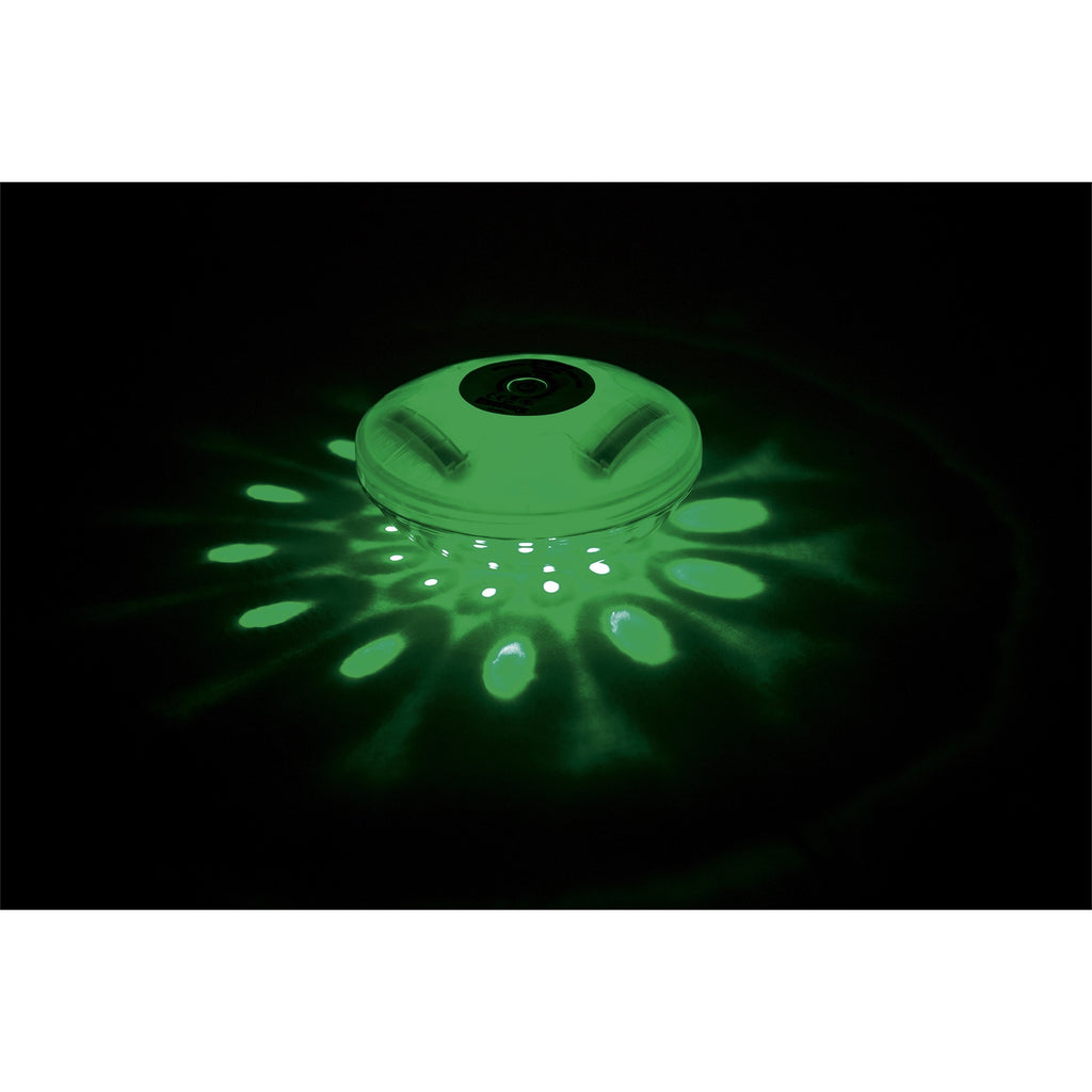 Lampa plutitoare cu LED pentru piscina Bestway FloatBright, 4 culori, 7 moduri, functionare cu 3 baterii AA