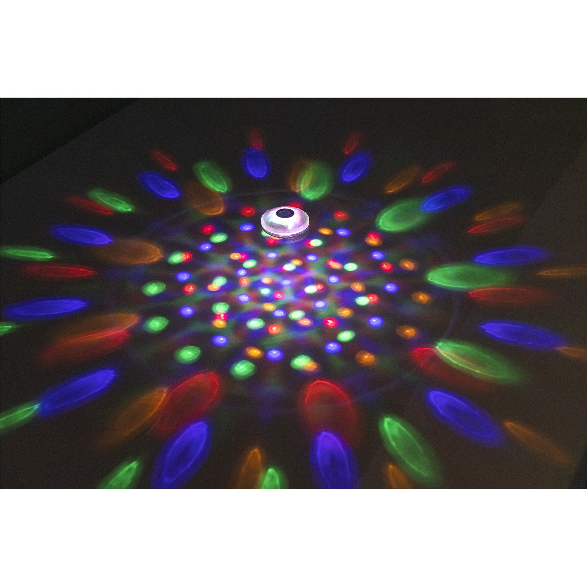 Lampa plutitoare cu LED pentru piscina Bestway FloatBright, 4 culori, 7 moduri, functionare cu 3 baterii AA