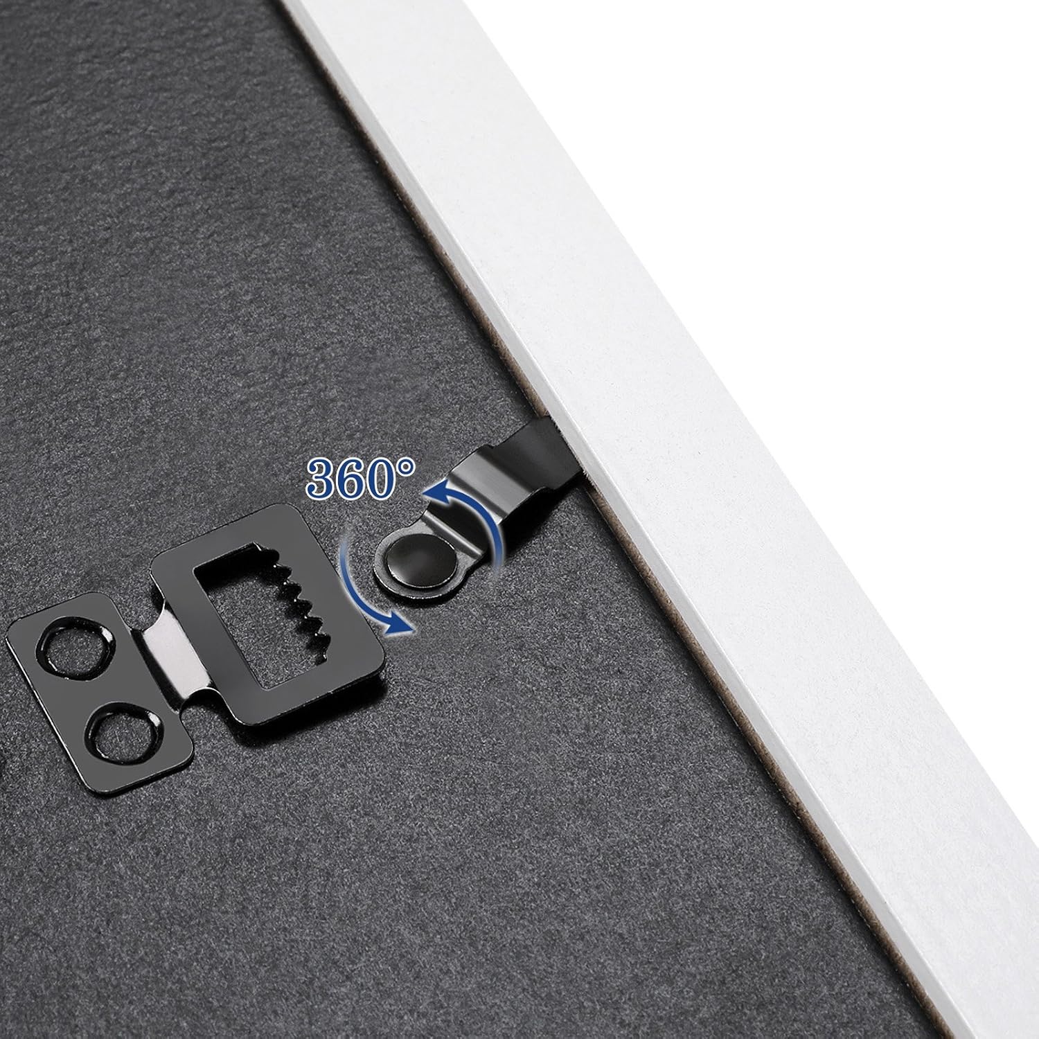 SONGMICS set rame foto 10 buc, 28x24 / 21x16 / 18x13 cm, alb, montaj perete sau birou, MDF si plastic