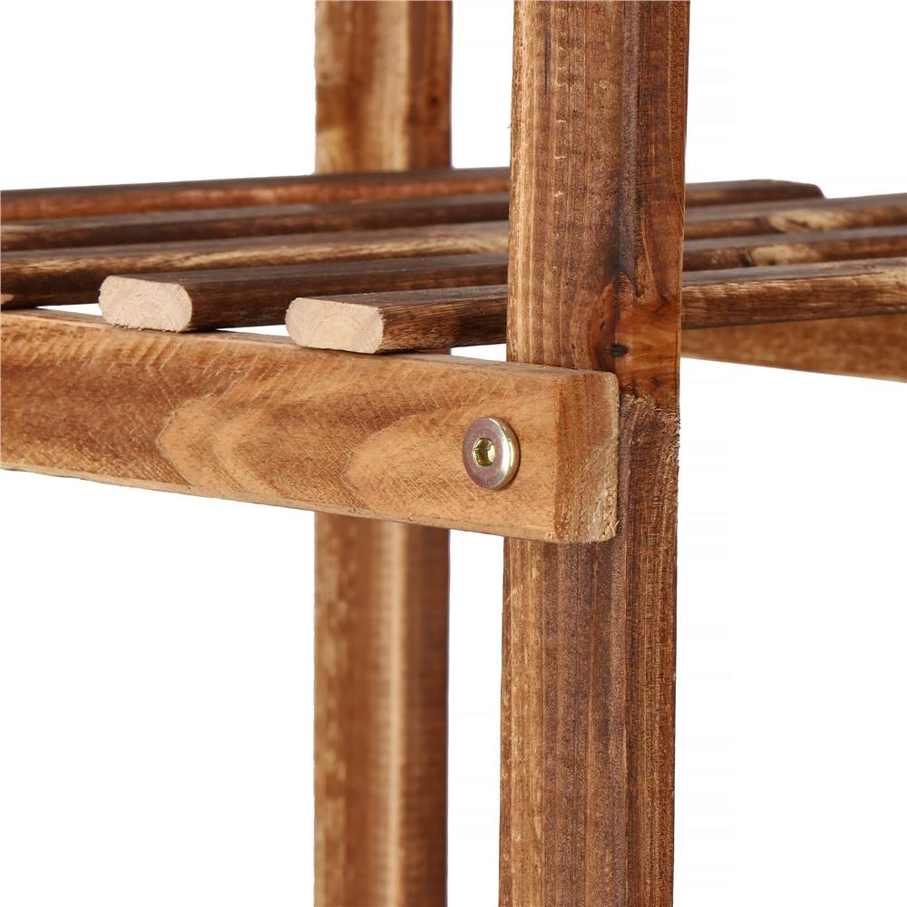 Stand de flori din lemn cu 8 etajere suport GA198, 85x70cm