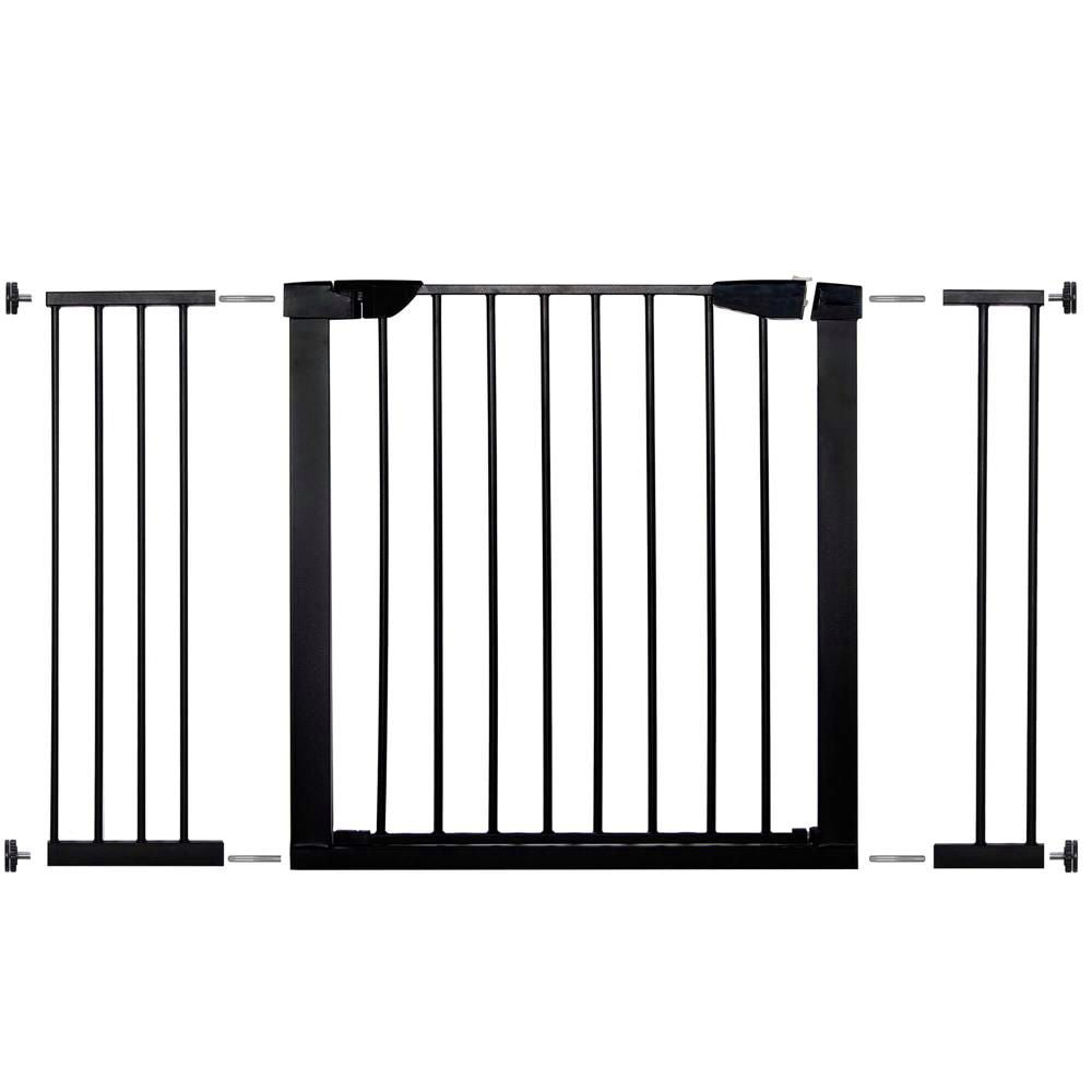 Poarta de siguranta Safety Gate pentru scari, ajustabila 117-124 cm, din otel, neagra