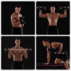 SONGMICS Set gantere si haltera reglabile, integral din otel, 20kg