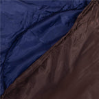 Sac de dormit tip mumie, cu geanta de transport, 220x80cm, 0-15grade, maro