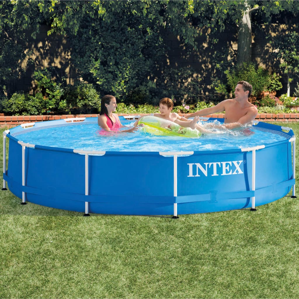 Piscina cadru metalic Intex, 366x76 cm, 6500 litri, rotunda