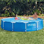 Piscina cadru metalic Intex, 366x76 cm, 6500 litri, rotunda