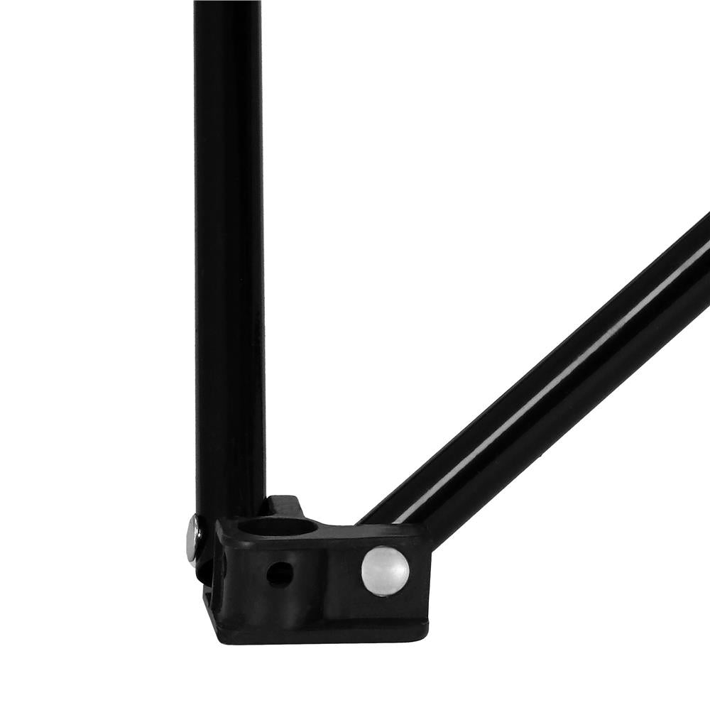 Masa plianta camping sau pescuit, cu 2 suporturi pahar, 46x46x45 cm, negru