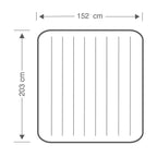 Saltea gonflabila+pompa manuala Intex Queen Dura Beam, 203x152x25 cm