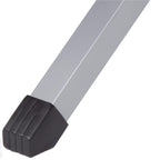 Pat pliant pentru camping, structura metalica, 190x74x42cm, 150kg, albastru marin