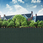 Plasa umbrire si intimitate pentru gard, 1.7m latime, 25m lungime, 140g densitate, verde