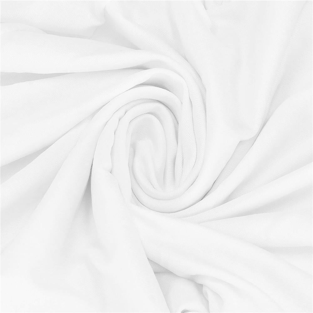 Husa pentru scaune de evenimente, marime universala, poliester si spandex, alb