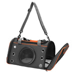 Geanta pentru transport animale mici-medii, pentru caine si pisica, pliabila, 24x48x33 cm, gri