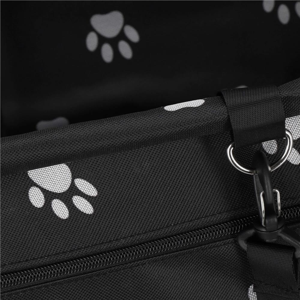 Geanta auto de transport animale de companie, caini si pisci, negru, 40x43x30cm