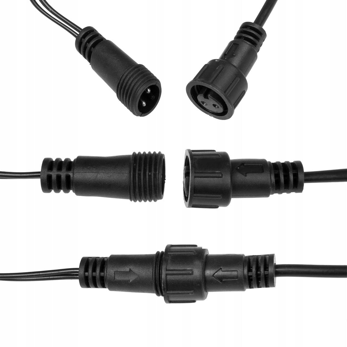 Instalatie lumini pentru bradul de Craciun, 61,5 metri, 1000 LED-uri cu flash, alb