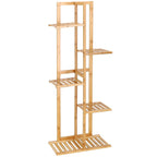 Stand de flori din lemn cu 6 etajere suport GA199, 102x40cm