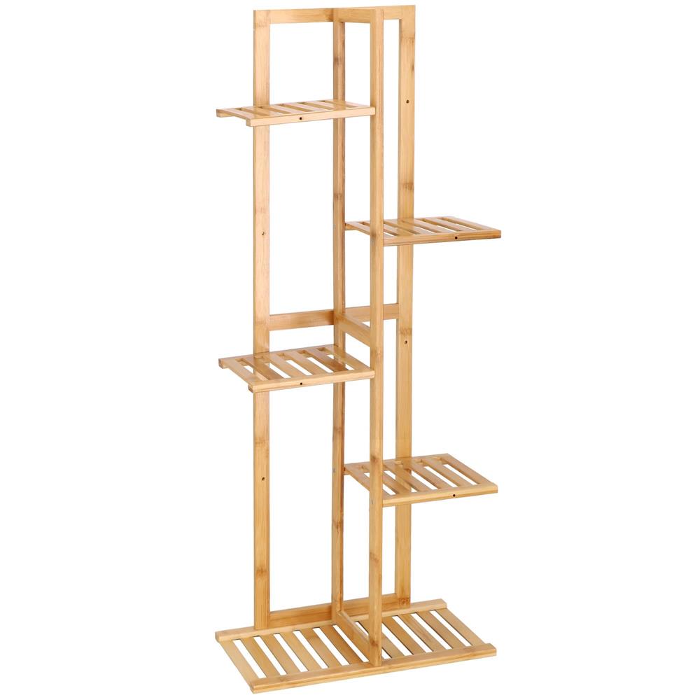 Stand de flori din lemn cu 6 etajere suport GA199, 102x40cm