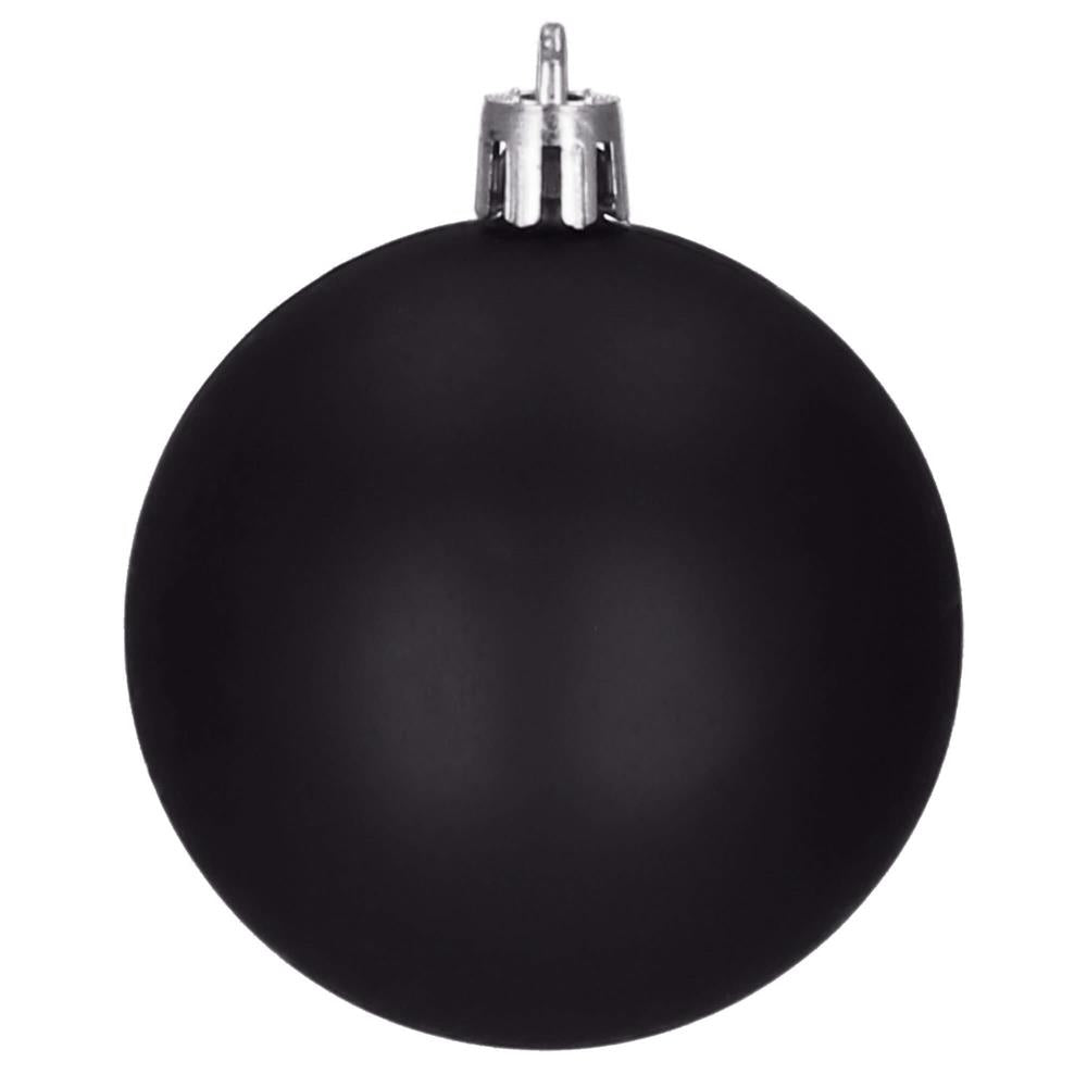 Set globuri de Craciun, 20 bucati, 5 modele, 6cm, negru