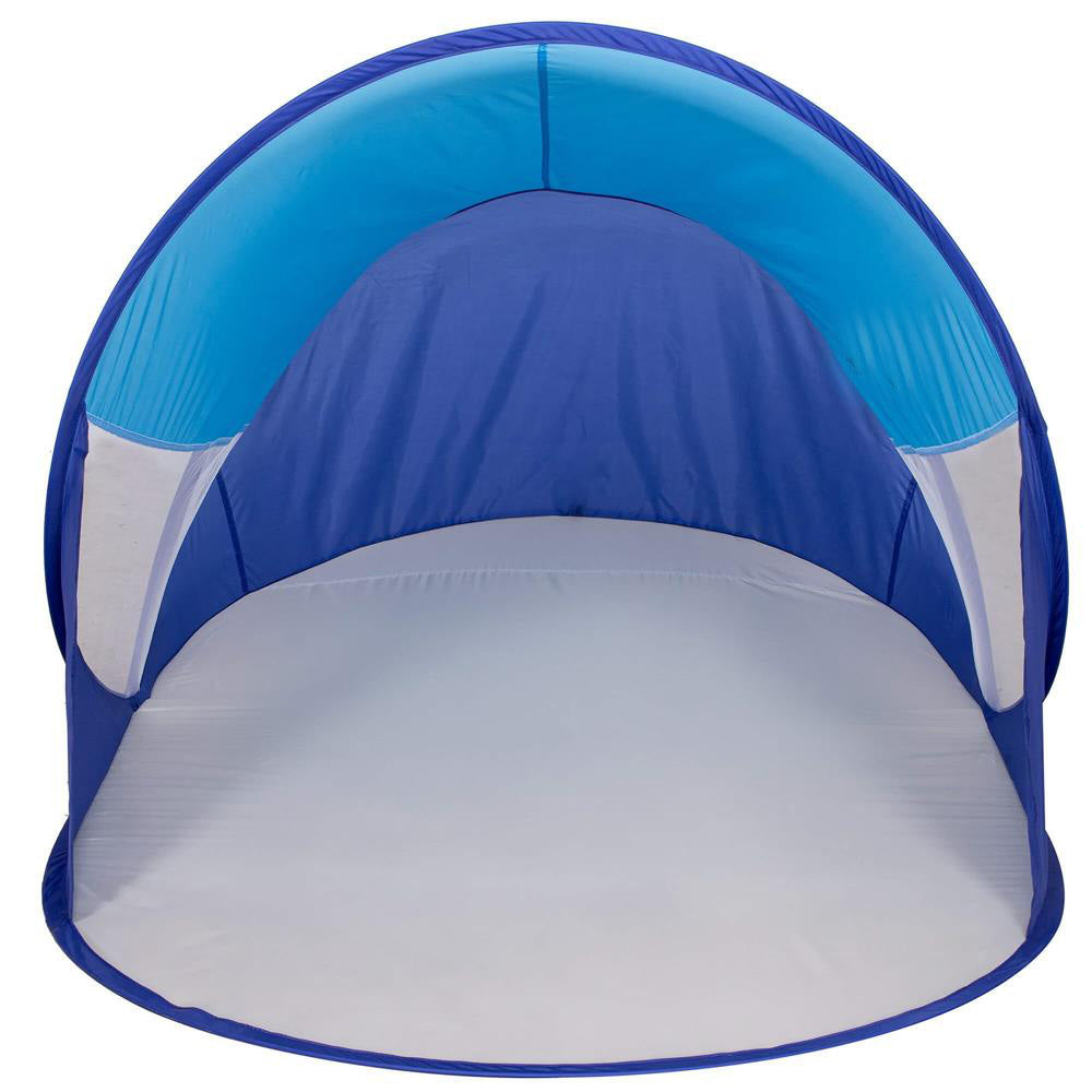 Cort plaja si picnic semi-deschis , protectie UV, 200x120x95cm, albastru