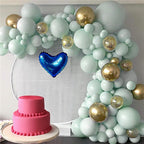 Set 50 baloane pentru petrecere, 40cm, alb, auriu, verde menta