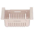 Organizator frigider, model cos extensibil, 16x28.5cm, crem