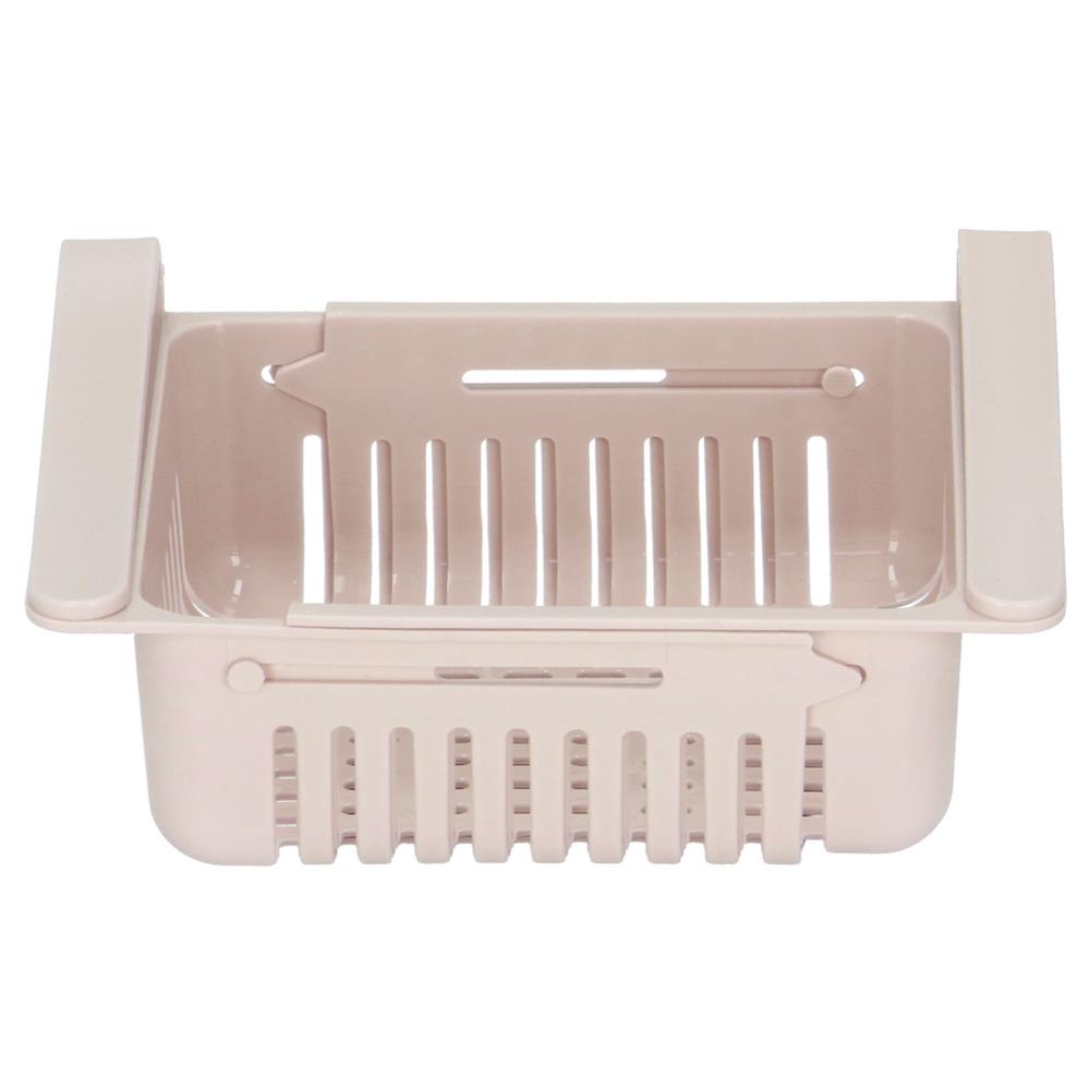 Organizator frigider, model cos extensibil, 16x28.5cm, crem