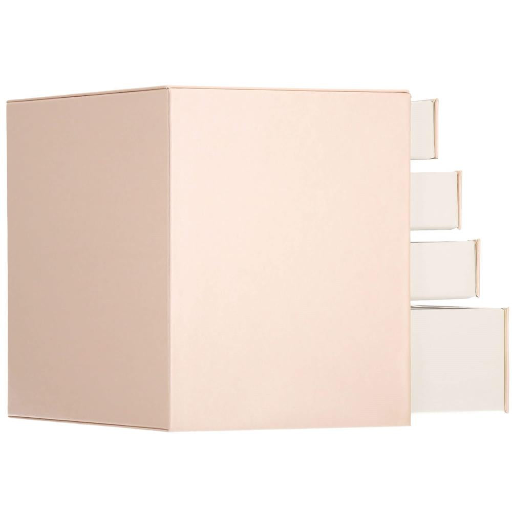 (DL) Cutie depozitare si organizare bijuterii, piele ecologica + velur, 26 x 22 x 18 cm, roz