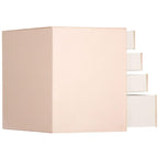 (DL) Cutie depozitare si organizare bijuterii, piele ecologica + velur, 26 x 22 x 18 cm, roz