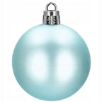 Set globuri si decoratiuni de Craciun, 72 piese, diverse dimensiuni, albastru
