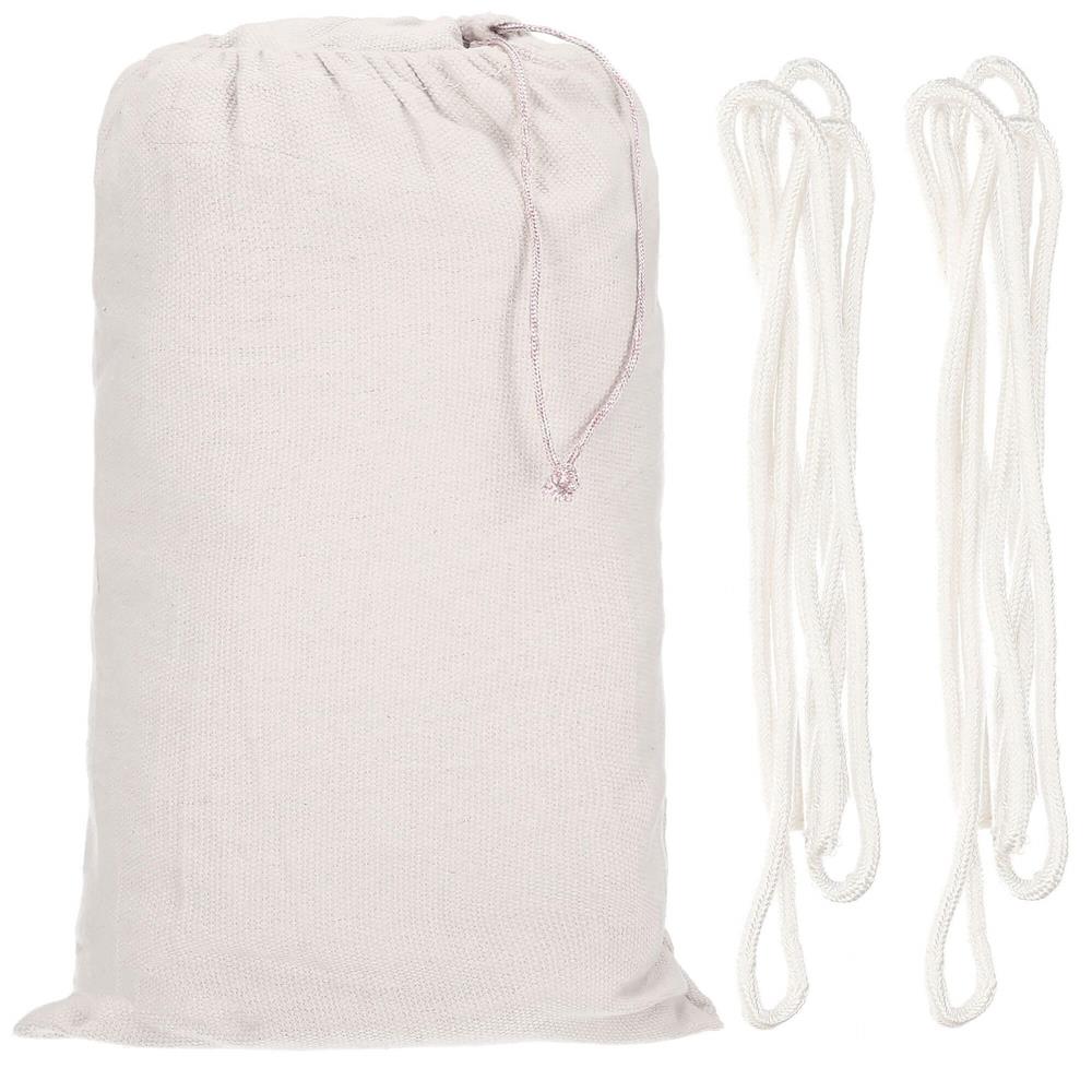 Hamac doua persoane cu franjuri si 2 perne, 200kg, 200×150 cm, bej