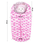 Sac iarna pentru carucior model universal, 80x45cm, roz