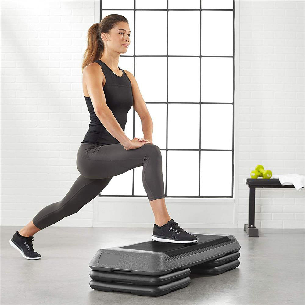 Stepper aerobic fitness profesional, 3 niveluri de inaltime, suporta maxima 350 kg