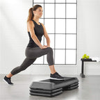 Stepper aerobic fitness profesional, 3 niveluri de inaltime, suporta maxima 350 kg